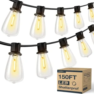 150Ft Waterproof LED Outdoor String Patio Lights