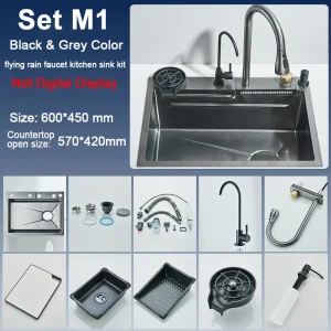 Stainless Steel Kitchen Sink with Faucet